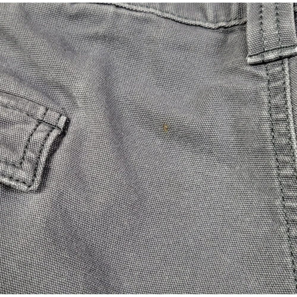 Carhartt Men's 46 Gray Rugged Flex Relaxed Fit Canvas Cargo Work Shorts BS3542-M